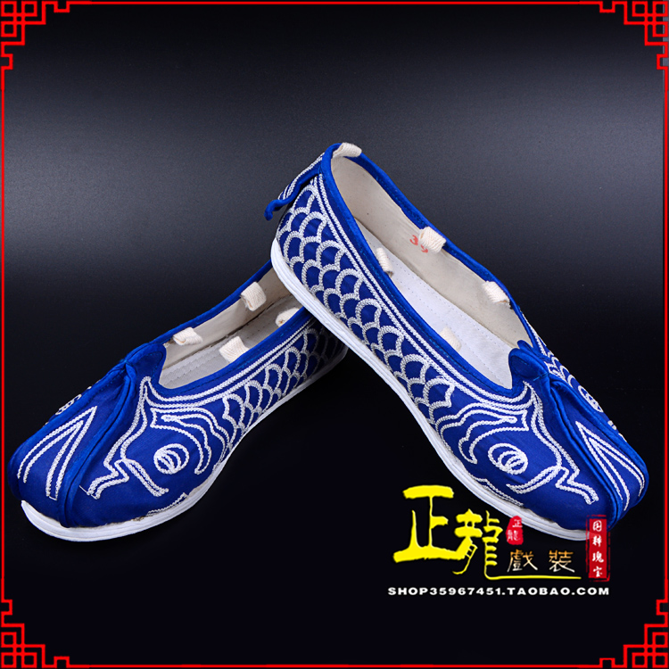 宣武戏鞋舞台演出鞋水路英雄三义斋布底鱼鳞洒